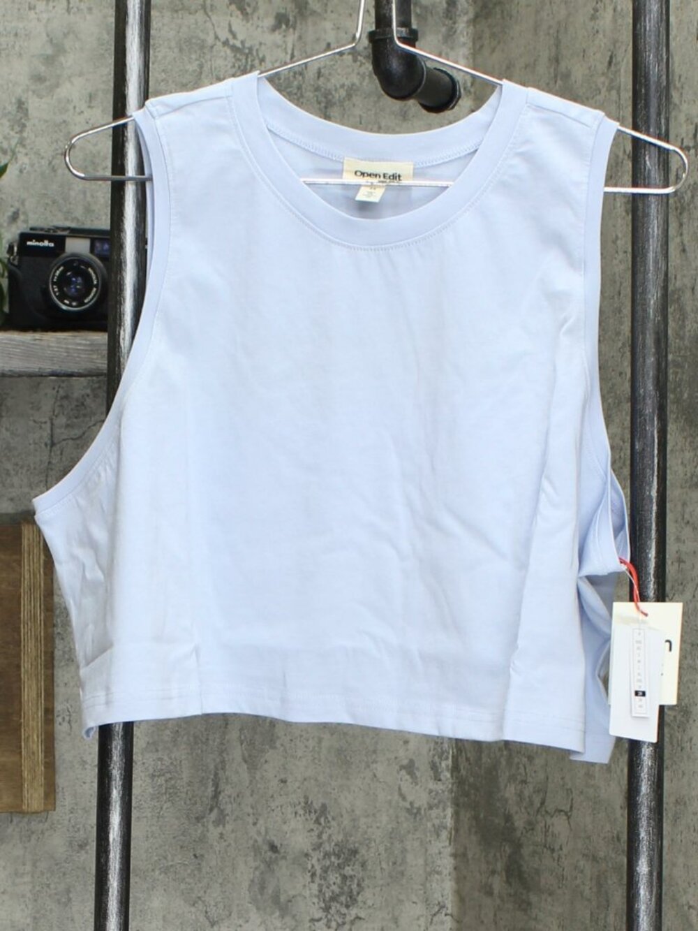 Nwt Open Edit Plus Organic Cotton Crop Top Ed452971Wn 1X 2X